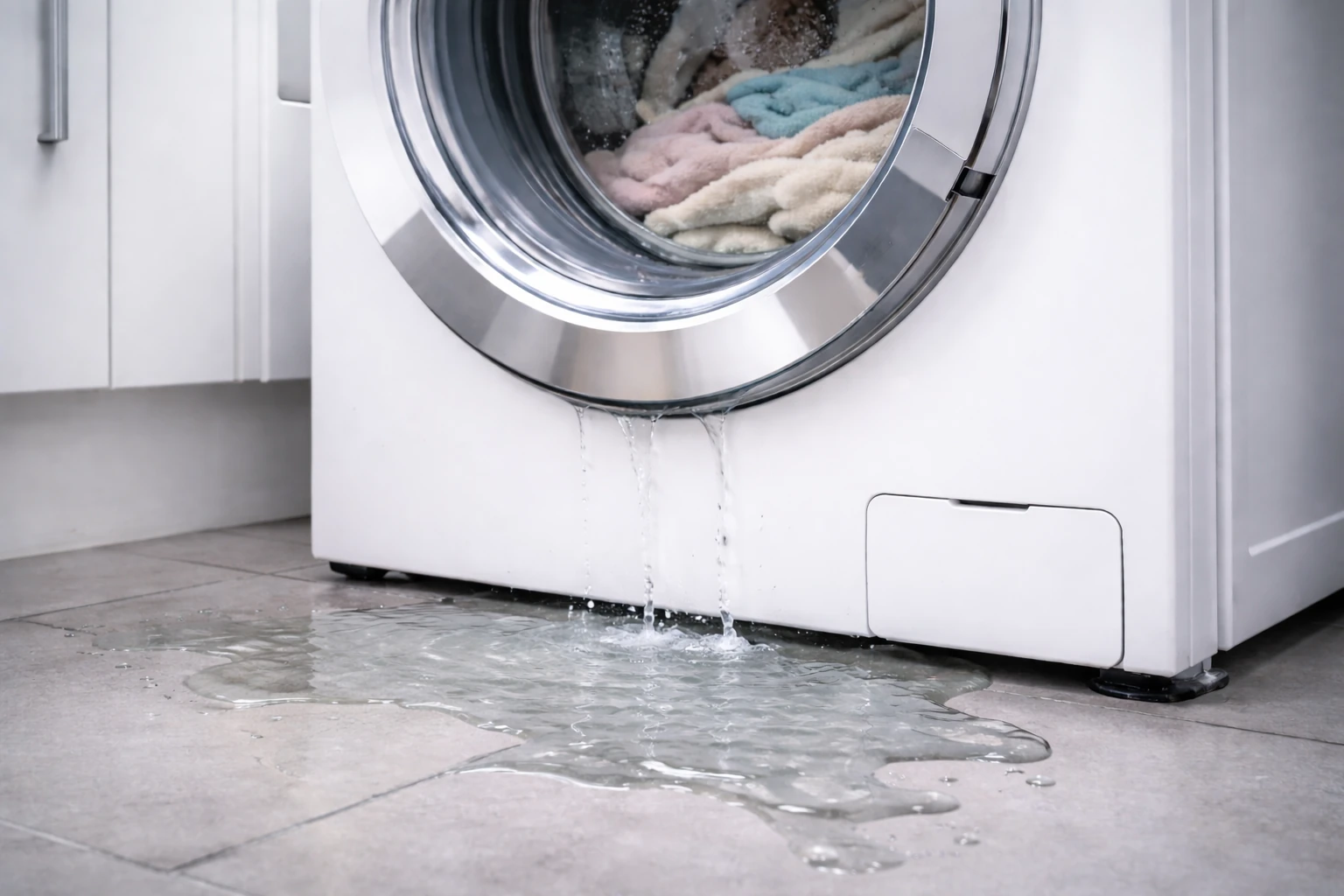 Wasmachine lekt