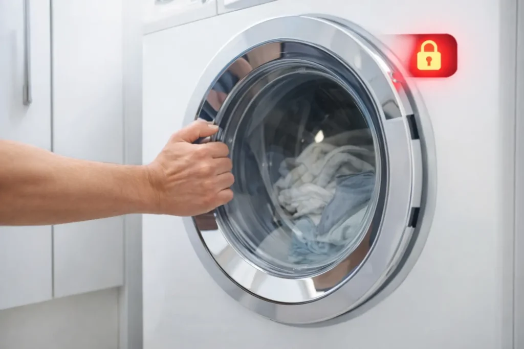 Wasmachine deur gaat niet open