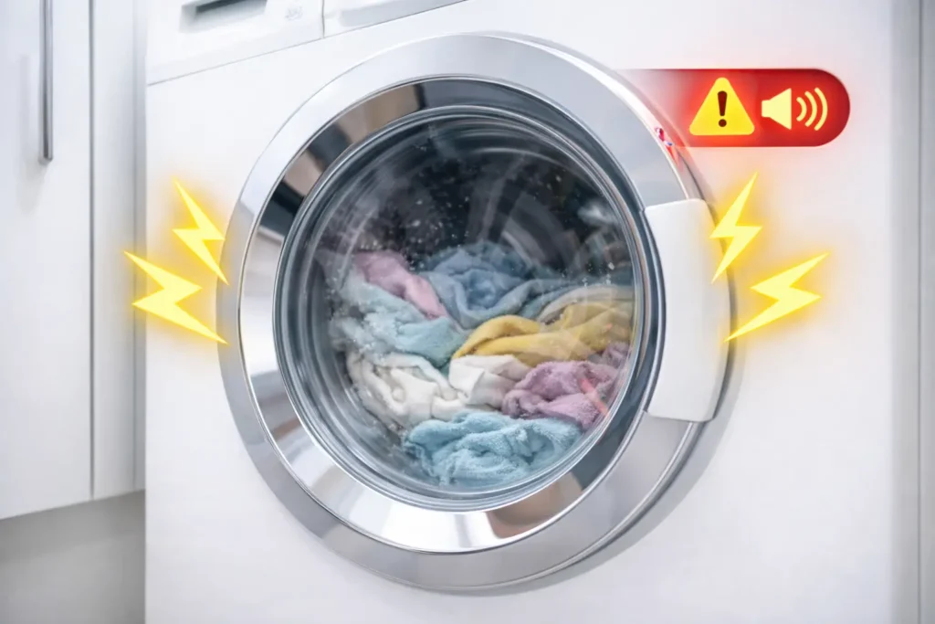 Wasmachine maakt lawaai