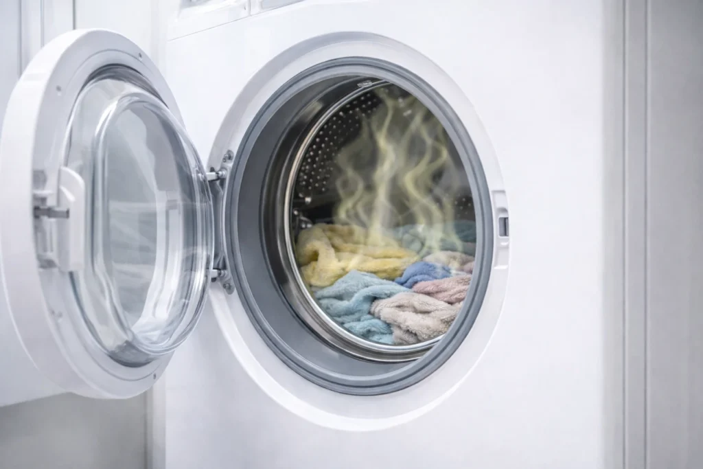 Wasmachine stinkt