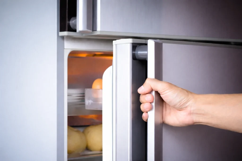 Koelkast deur sluit niet goed