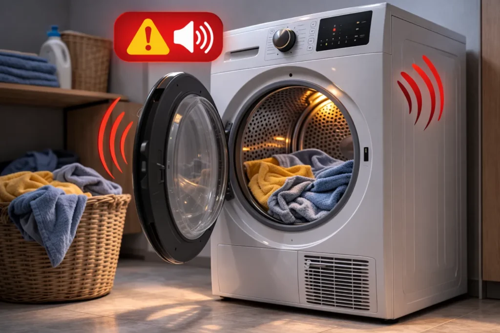 Wasdroger maakt raar geluid